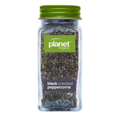 Black Pepper Cracked Organic 55g