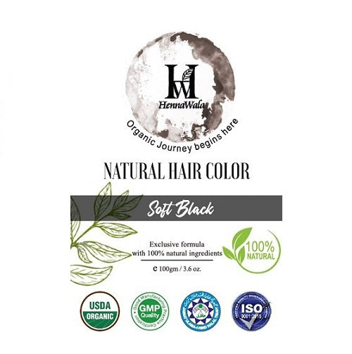 Henna hair colour soft black Organic