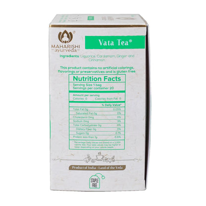 Maharishi Ayurveda | Vata Tea bags 20 - Certified Organic